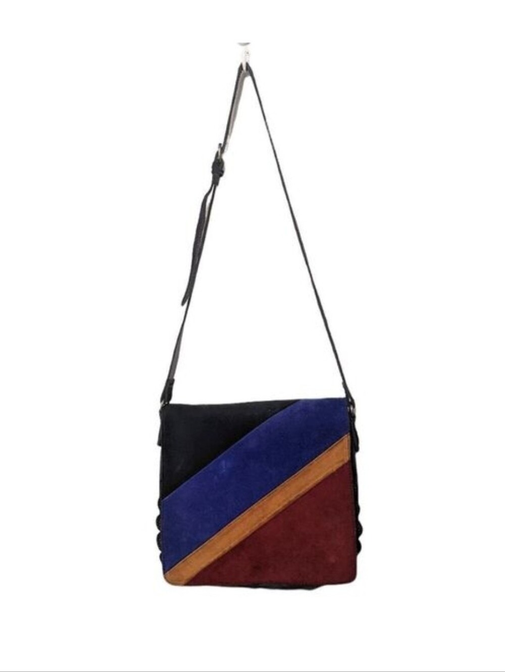 PATRICIA NASH Luca Suede Colorblock Crossbody Shoulder Bag - Picture 4 of 14